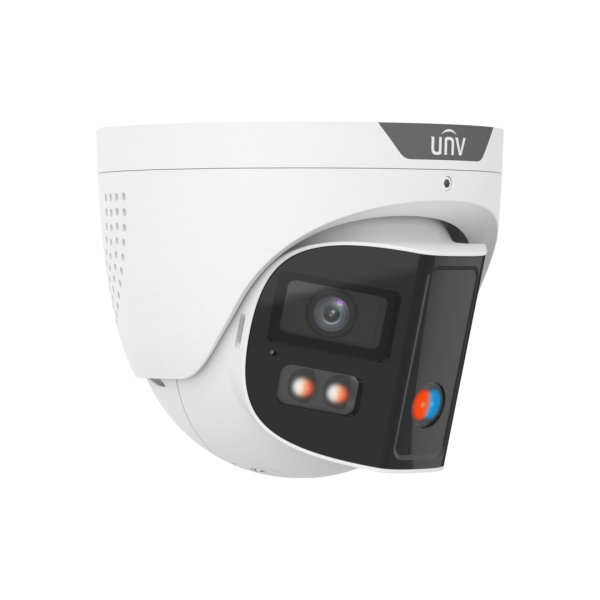 IPC3K28SE-ADF28KMC-DL-I0 Uniview 8MP Colorhunter Dual Lens IP Turret Dome Camera, 180 Degree, NDAA - Image 2