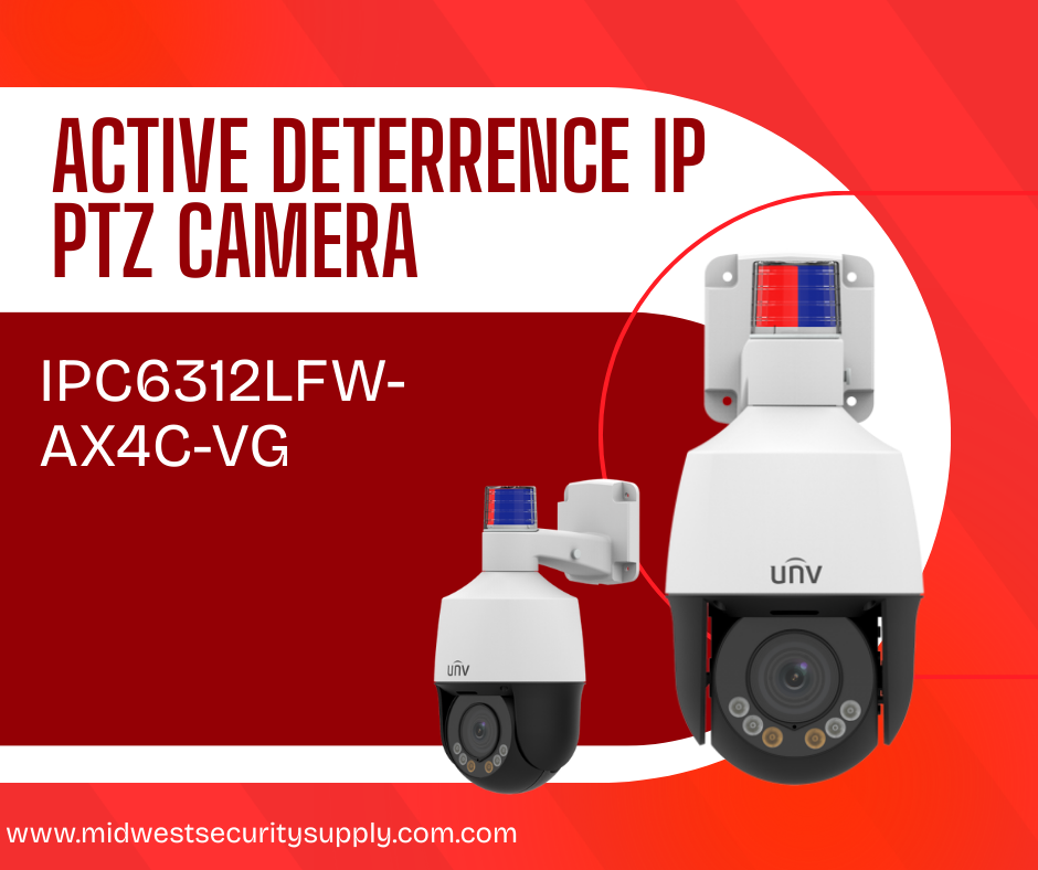 Active Deterrence IP PTZ Camera with Motion Tracking,